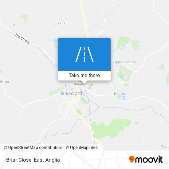 Briar Close map