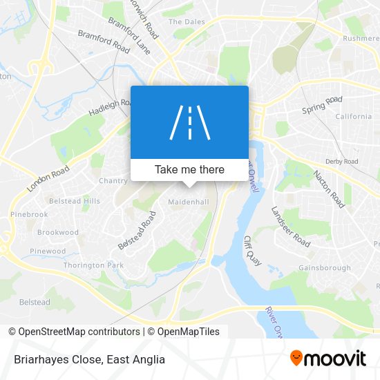 Briarhayes Close map