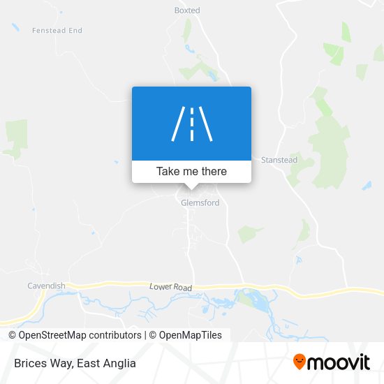 Brices Way map