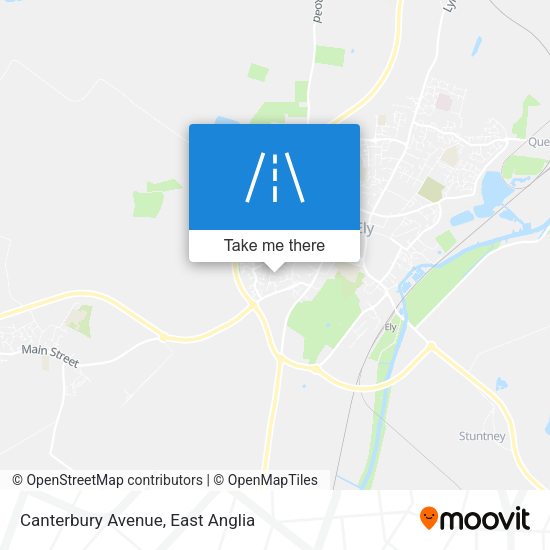 Canterbury Avenue map