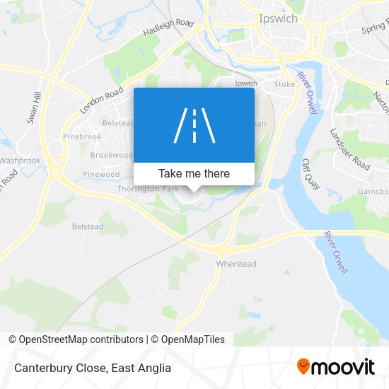 Canterbury Close map