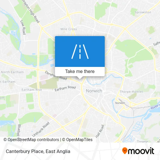 Canterbury Place map