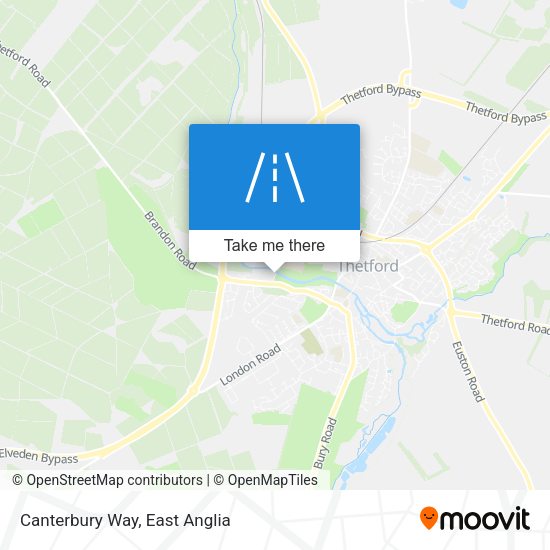 Canterbury Way map