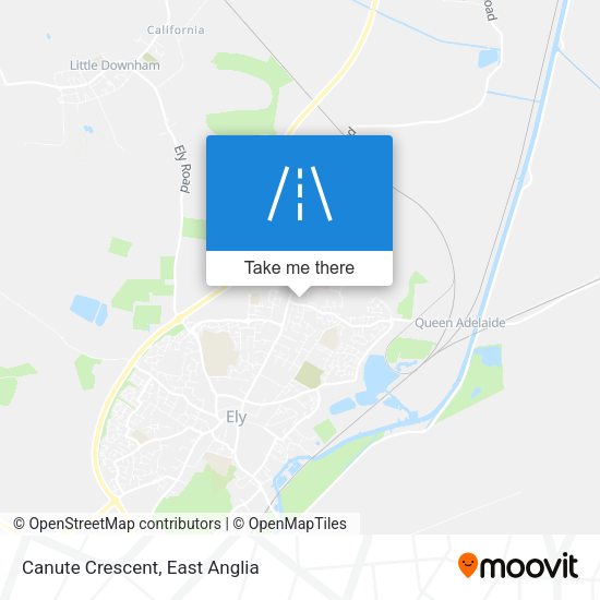 Canute Crescent map