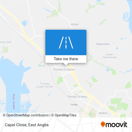 Capel Close map