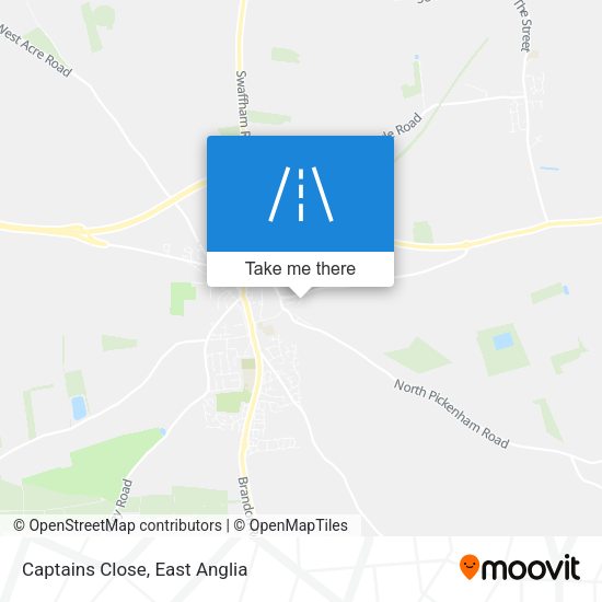 Captains Close map