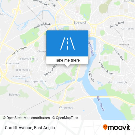 Cardiff Avenue map