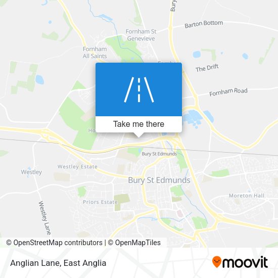Anglian Lane map