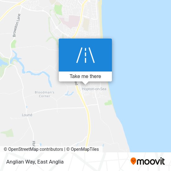 Anglian Way map