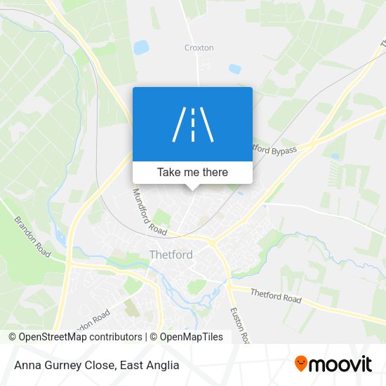 Anna Gurney Close map