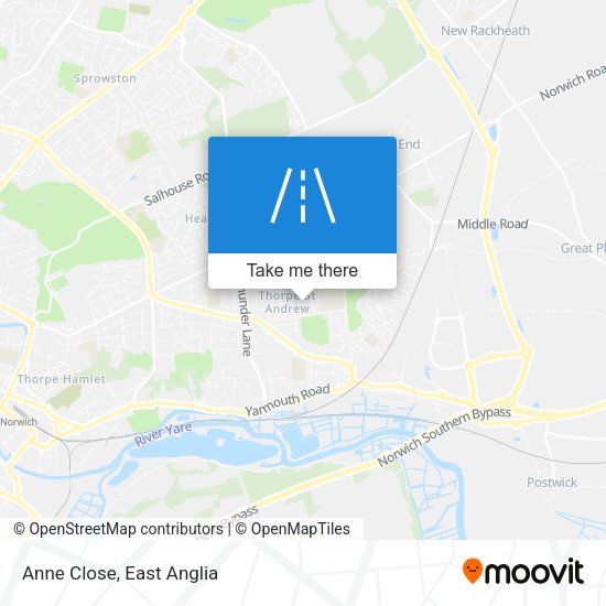 Anne Close map
