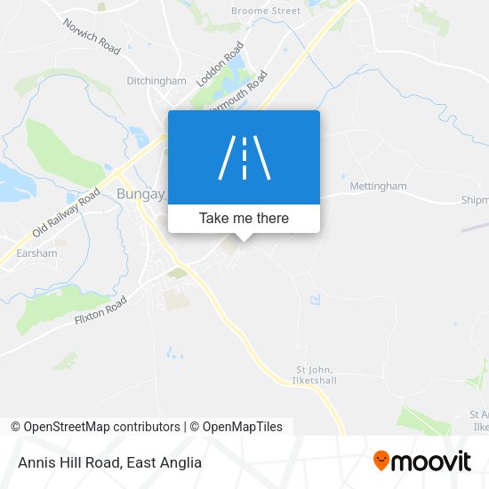 Annis Hill Road map