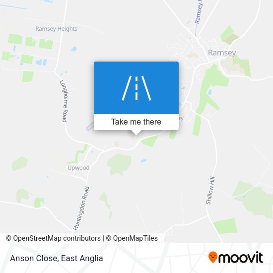 Anson Close map