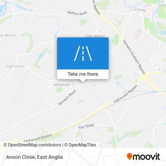 Anson Close map