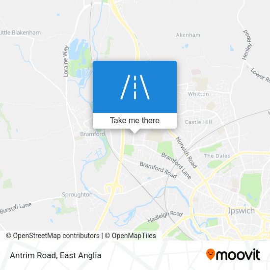 Antrim Road map