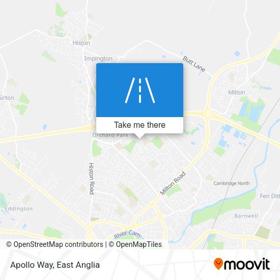 Apollo Way map