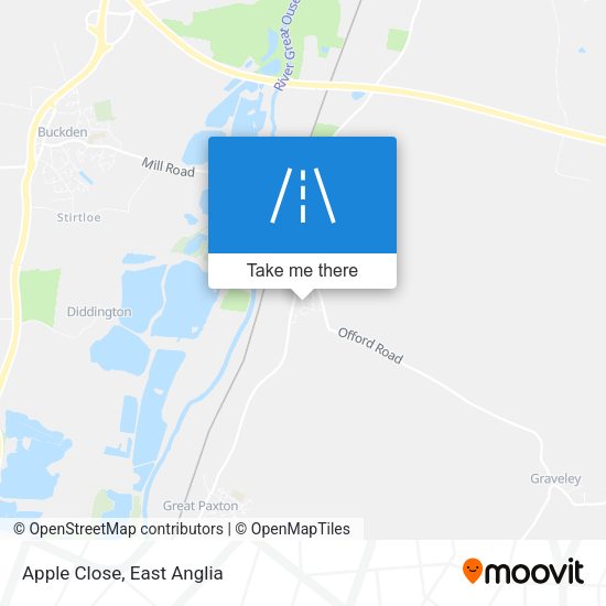 Apple Close map