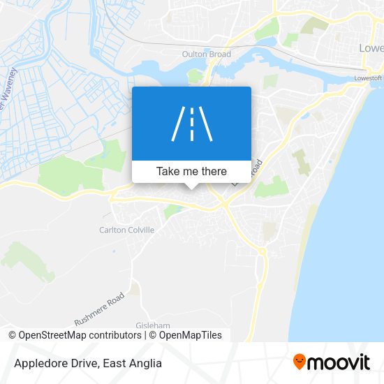 Appledore Drive map