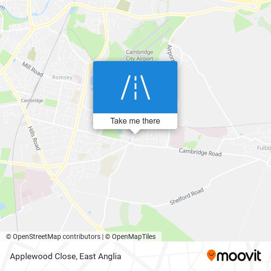 Applewood Close map