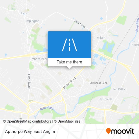 Apthorpe Way map