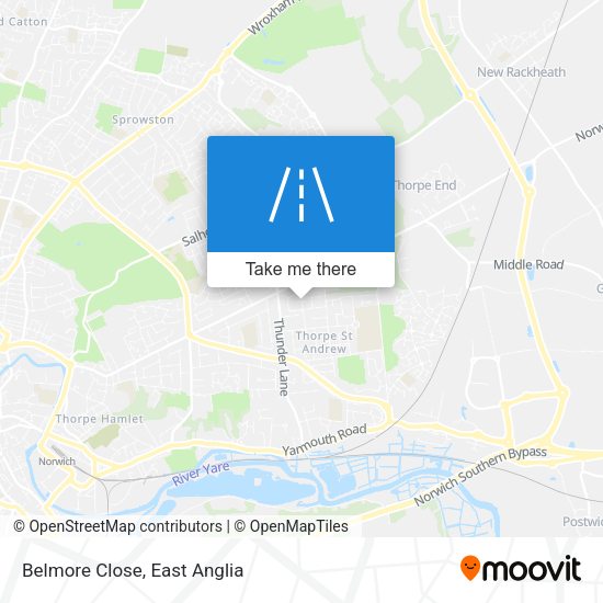 Belmore Close map
