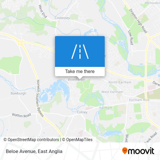 Beloe Avenue map