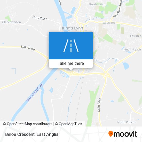 Beloe Crescent map
