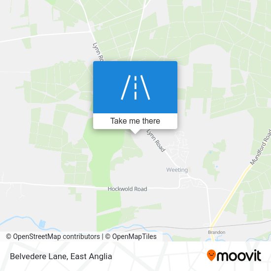 Belvedere Lane map