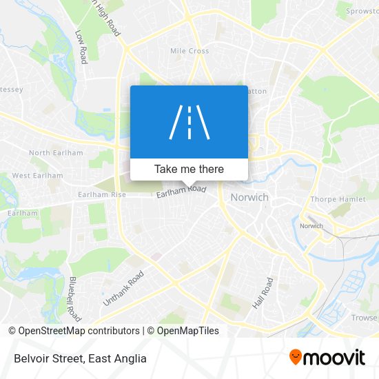 Belvoir Street map