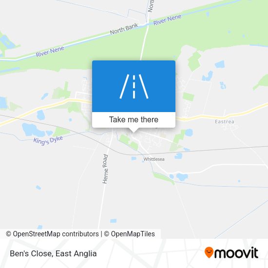 Ben's Close map