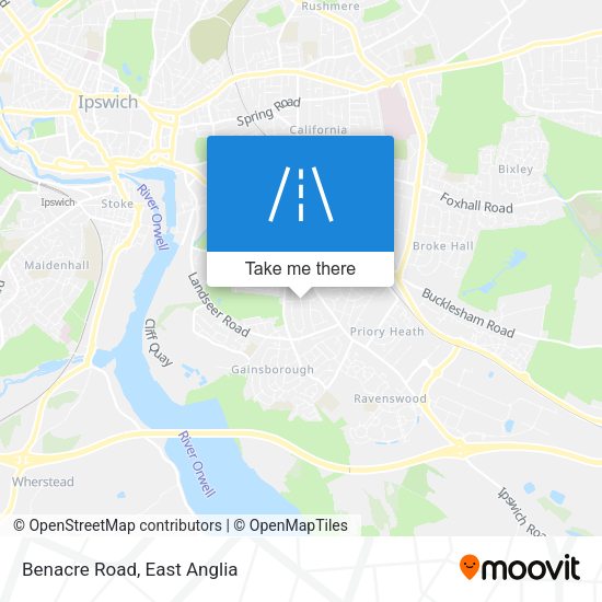 Benacre Road map