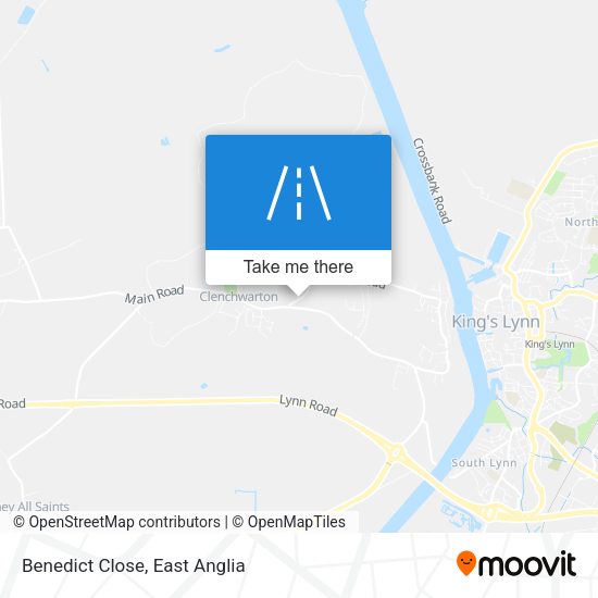 Benedict Close map