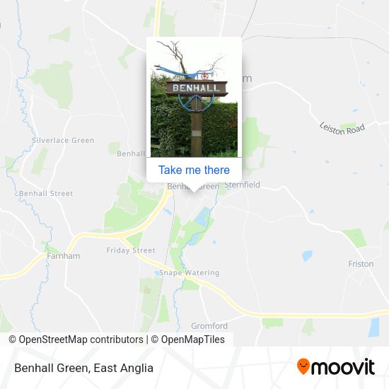 Benhall Green map