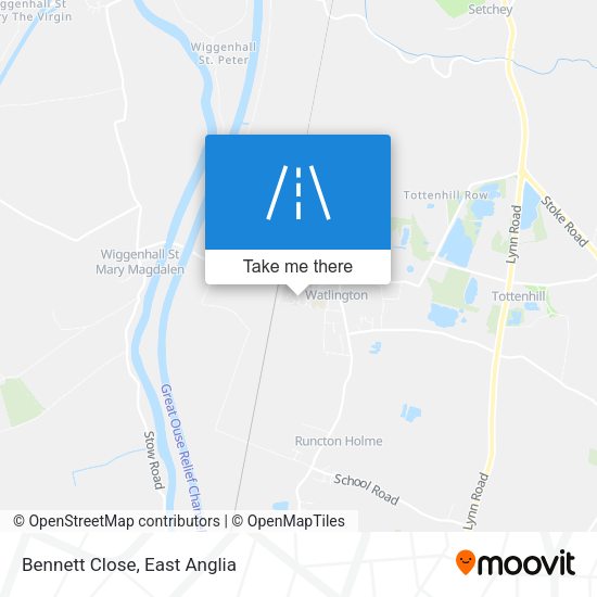 Bennett Close map