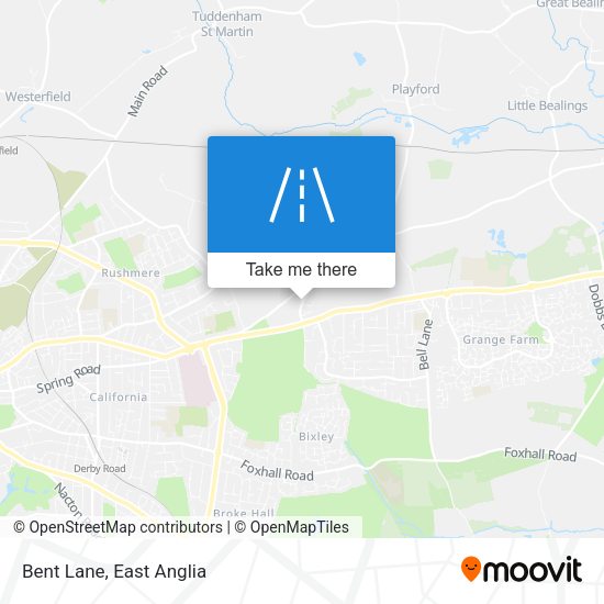 Bent Lane map