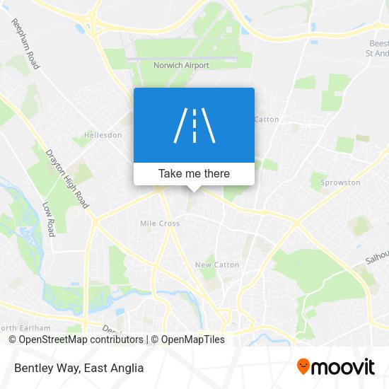 Bentley Way map