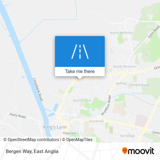 Bergen Way map