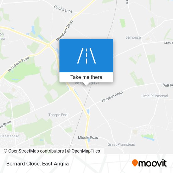 Bernard Close map