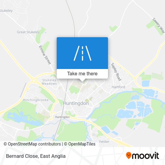 Bernard Close map