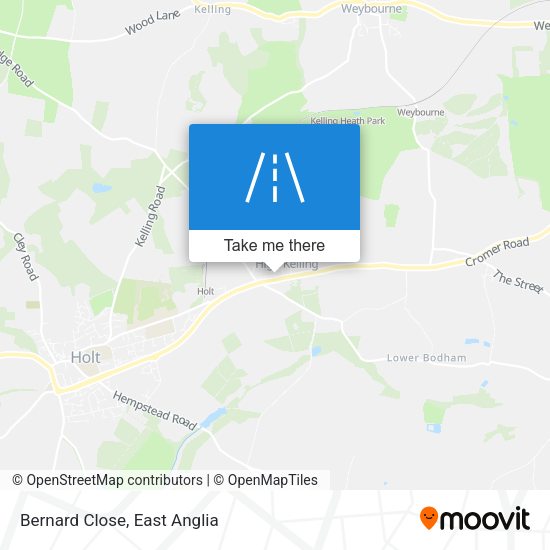 Bernard Close map