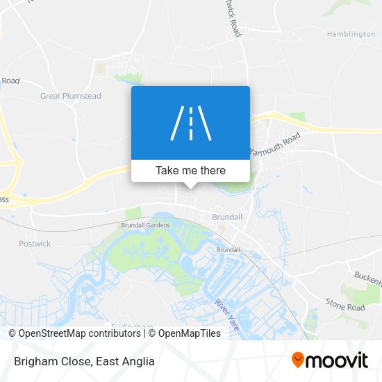 Brigham Close map