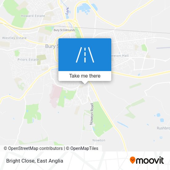 Bright Close map