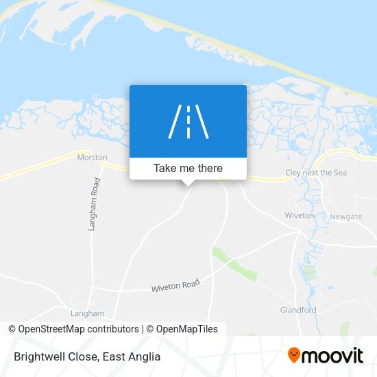 Brightwell Close map