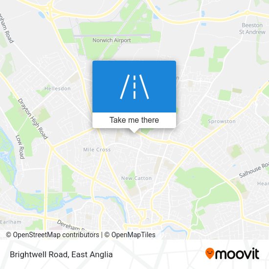 Brightwell Road map