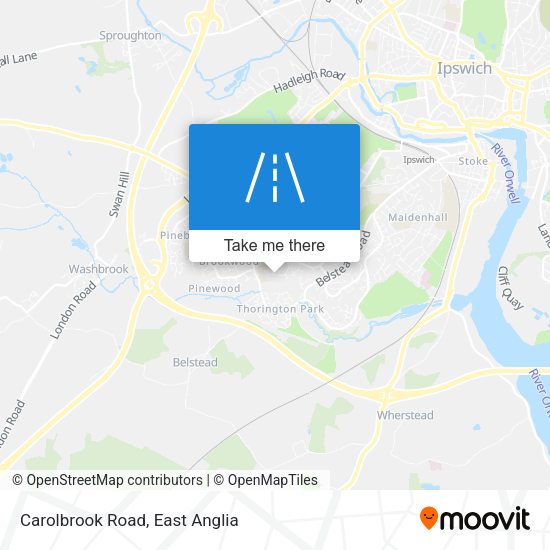 Carolbrook Road map