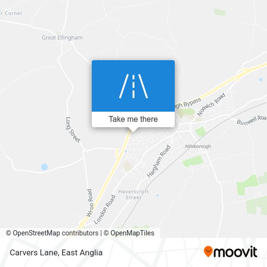 Carvers Lane map