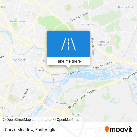 Cary's Meadow map