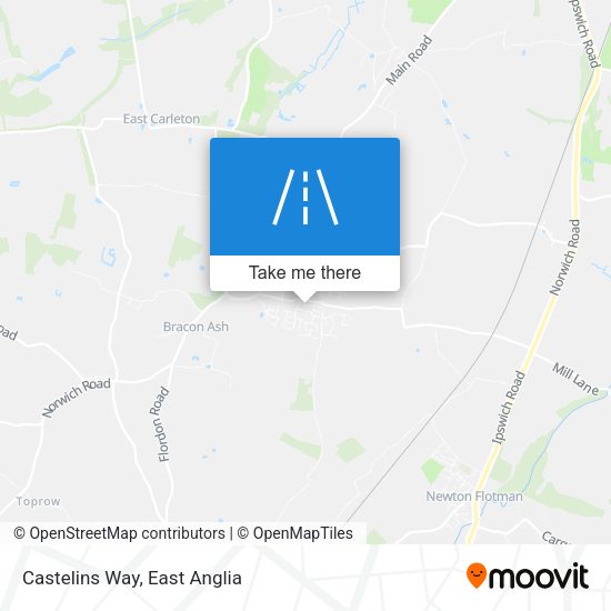 Castelins Way map