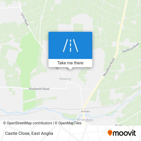 Castle Close map