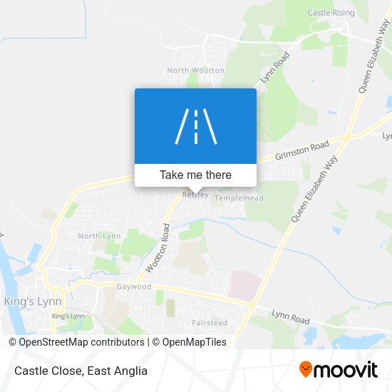 Castle Close map